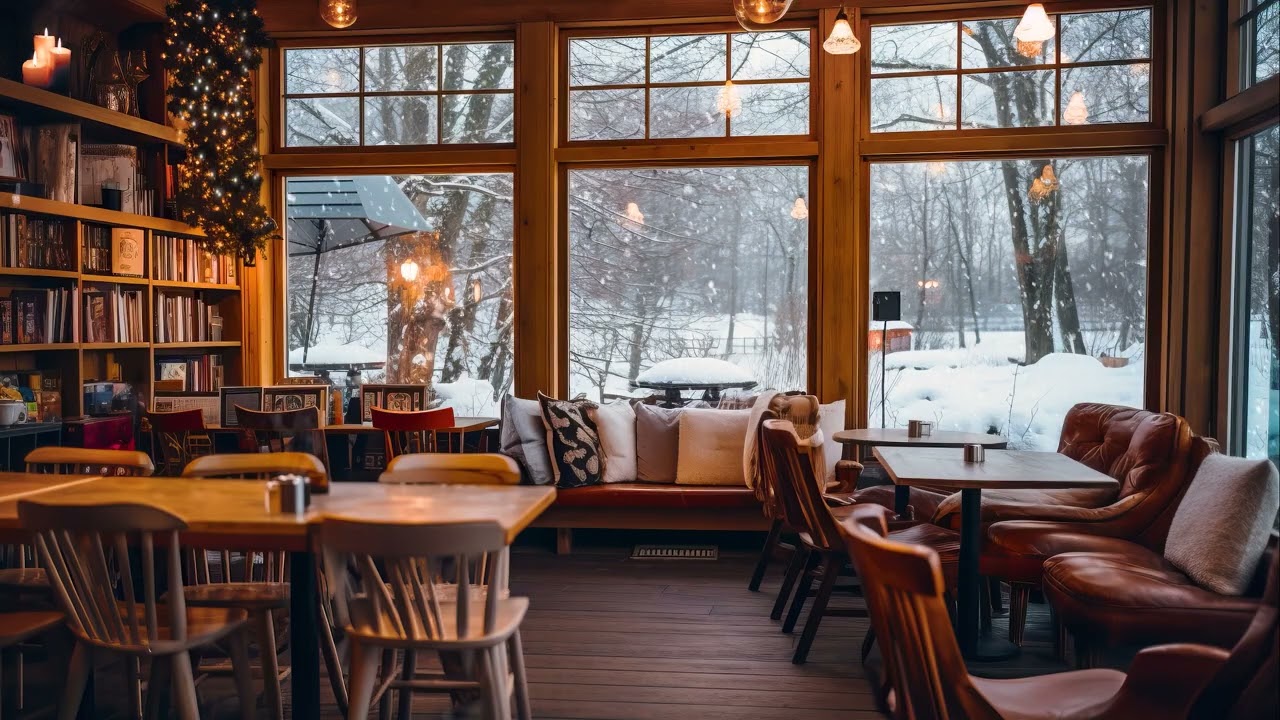 ☕ Cozy Coffee Shop Jazz | 3 Hours of Warm Indoor Ambience for Work & Calm