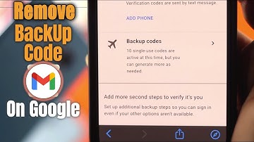 How to Remove Backup Code II 8 digit backup code Gmail II How to Remove Backup Code | Web Tech