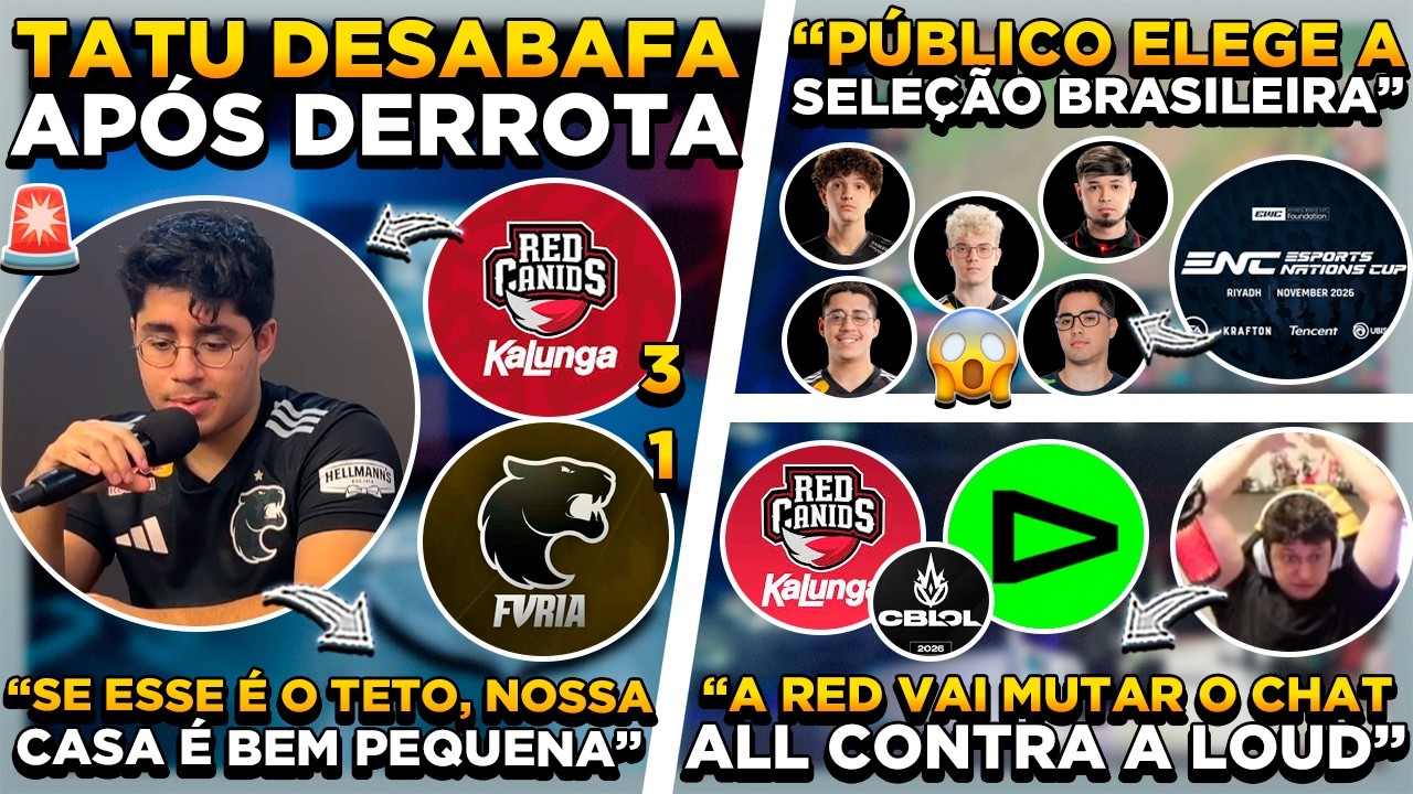 🚨 RED IRÁ SE VINGAR DA LOUD ? O TIME DA FÚRIA ACABOU DE VEZ ? LENDAS ELEGEM ATUAL SELEÇÃO BR