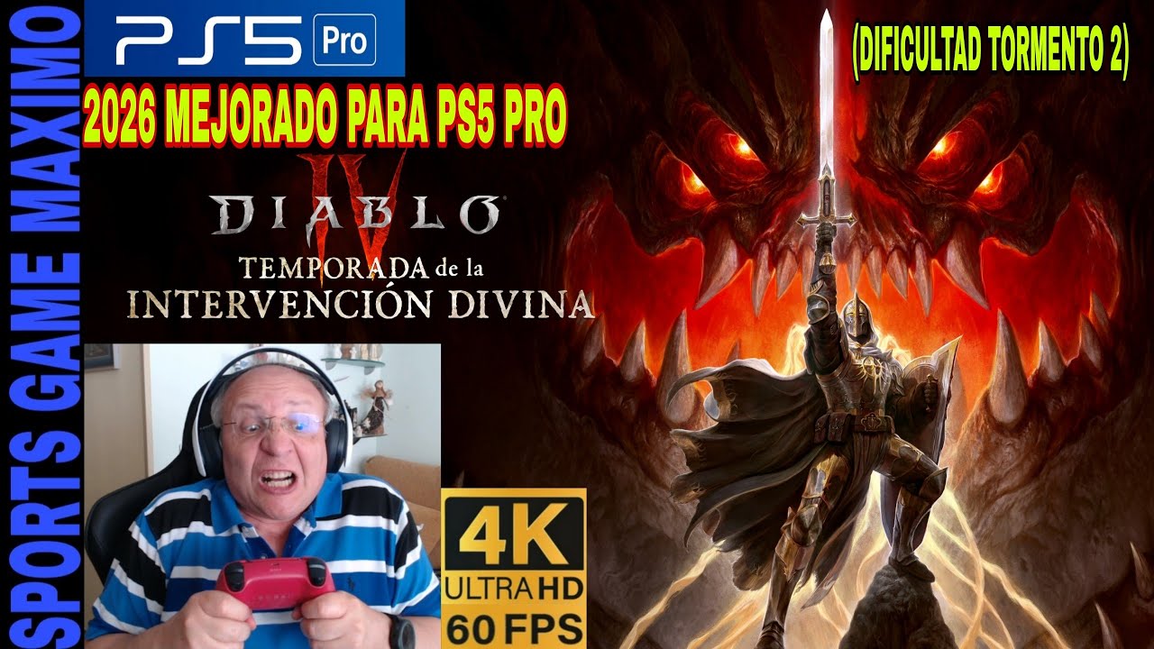 2026 4K/60FPS - DIABLO 4: TEMPORADA DE LA INTERVENCION DIVINA (PS5 PRO) GAMEPLAY ESPAÑOL