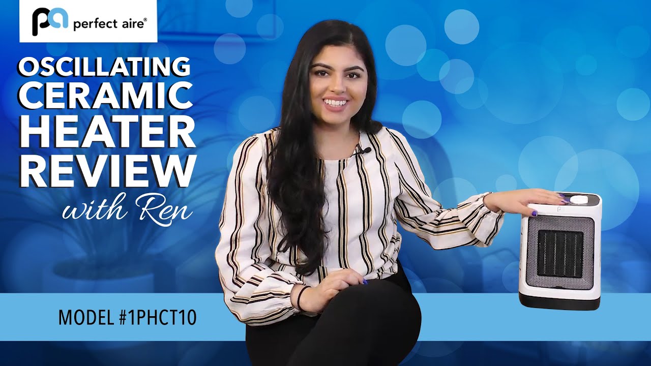 Space Heaters with Ren! | Perfect Aire Oscillating Ceramic Heater - YouTube