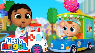 Wheels on the Ambulance vs Ice Cream Truck | Best Cars & Truck Videos for Kids