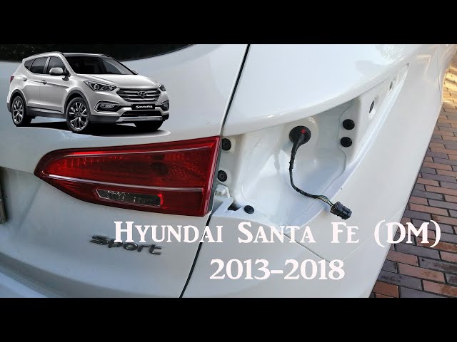 Hyundai Santa Fe DM 2013 2018 How to remove tail lights and Bulbs