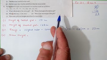 Q.9 Ex.3.1 Chapter:3 Data Handling | Ncert Maths Class 7 | Cbse.