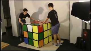 Solving the world's largest Rubik's Cube - Feliks Zemdegs & Mats Valk