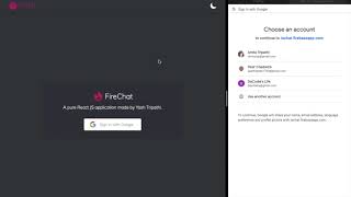 FireChat | A ChatApp Build using React JS and Firebase | By Yash Tripathi 🇮🇳 🇮🇳 screenshot 2
