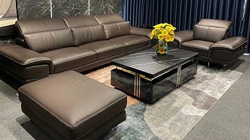 Đánh giá bộ Sofa Da Ý đắt giá bậc nhất tại Hally Vĩnh Phúc | Sofa Memoria (Made in Italy 🇮🇹)