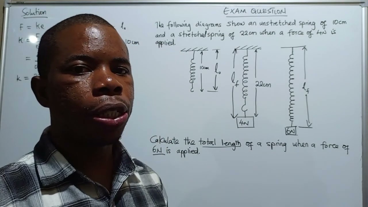 Physics ECZ Exam Question on extension