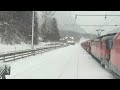 Führerstandsmitfahrt im Schnee - Johnsbach i.N. - Kleinreifling am 30.11.2021