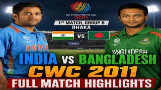 India vs Bangladesh Full Match Highlights | ICC Cricket World Cup 2011 | Sehwag 175 & Kohli 100*