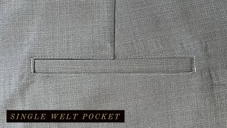 ✅Single Welt Pant Pocket Cutting and Stitching  N A Fashion