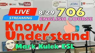 English Class #706 | Live Stream English Course - Mark Kulek ESL