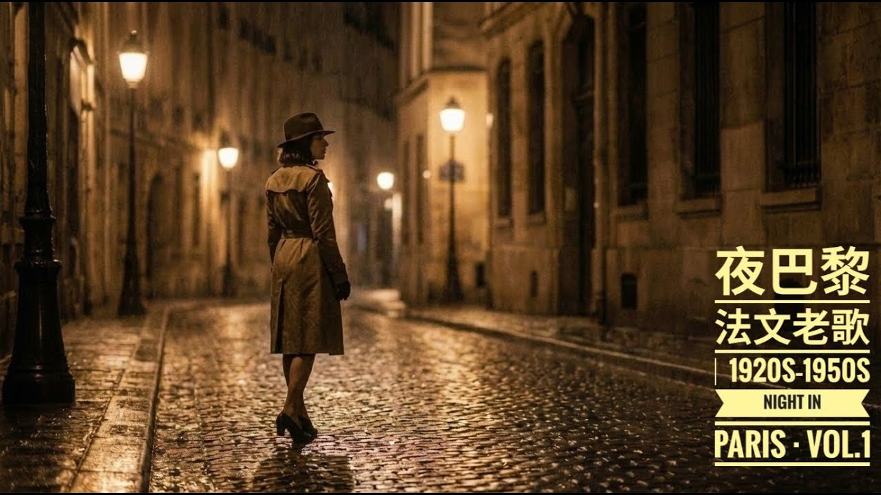 巴黎 1920 夜晚音樂 Playlist｜法文懷舊歌曲・靜靜陪伴｜Paris 1920s French Songs