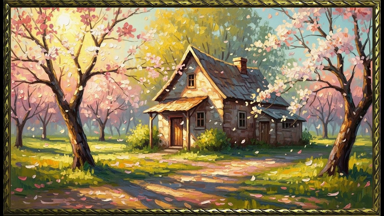 Orchard Dreams in Pastel Hues| Dreamy Spring Floral Art for Frame TV | 4K Screensaver