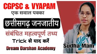 छत्तीसगढ़ जनजातियां के महत्वपूर्ण तथ्य Trick |Chhattisgarh Tribal| CGPSC VYAPAM मे एक प्रश्न पक्का