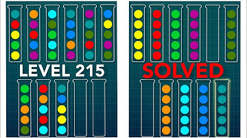 Ball Sort Puzzle Level 215 - Complete