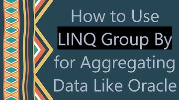 How to Use LINQ Group By for Aggregating Data Like Oracle