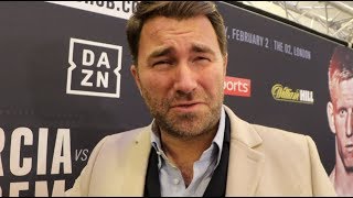 EDDIE HEARN REVEALS STORY BEHIND ANTHONY JOSHUA PHONE LEAK, POSSIBLE AJ-MILLER CARD, FURY/DAVISON