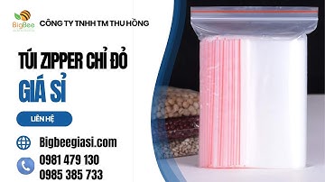 Túi Zipper Chỉ Đỏ Giá Rẻ Nhất, Đủ Kích Thước | Mua Sỉ Giao Hàng Toàn Quốc