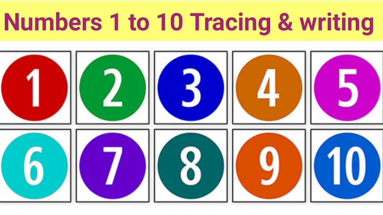 Цифры в ряд. Разноцветные цифры от 1 до 10. Цифры в кругу от 1 до 10. Цифры в цветных кружочках. Цифры в кружочках от 1 до 10.