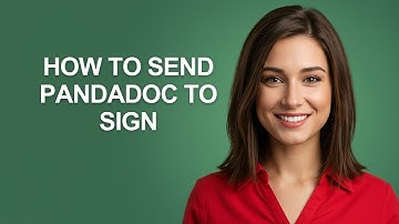 How to Send Pandadoc to Sign - AshleyHowTo