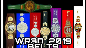 2019 Wr3d championship belts pack by Mpoposki