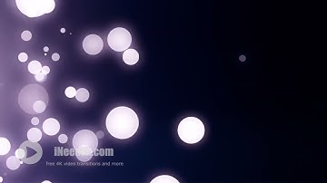 Bokeh Particles With Flare Left Fly 3d Space - Free Video Footage