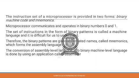 1.1 INTRODUCTION TO MICROPROCESSOR AND MICRO COMPUTER ARCHITECTURE
