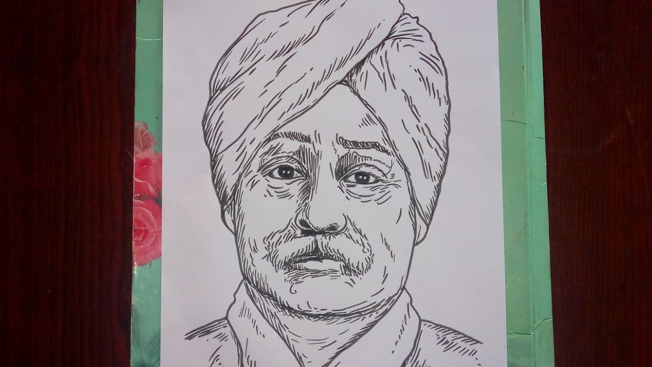 Lala Lajpat Rai Drawing Easy || How To Lala Lajpat Rai Step By Step ||  Pencil Drawing || #drawing - YouTube