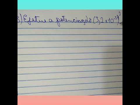 Atividades com notação científica