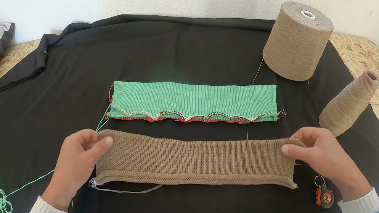 golas pra casaco feito em tricô à máquina