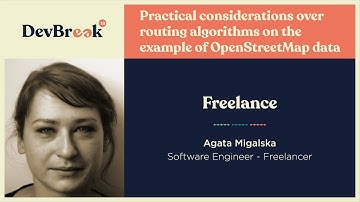 #devbreak19 - Practical considerations over routing algorithms on the example of OpenStreetMap data