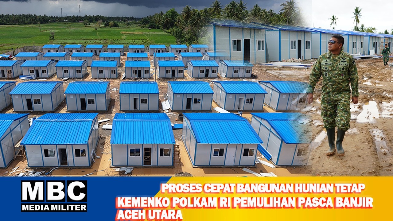 Pemerintah RI Percepat Pemulihan Pasca Banjir Aceh, Bangun Ratusan Huntap Warga Lapang