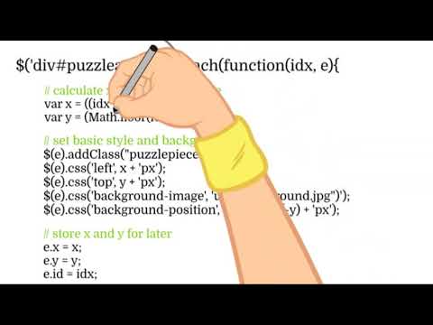 Learning HTML, CSS, Javascript by examples: Fifteen Puzzle