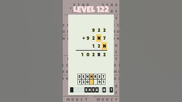 Level 122 - Cryptarithm: android game math  #cryptarithm #mathematics #matematika #maths
