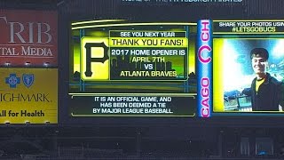 9/29/16: Cubs, Pirates ends in tie due to rain