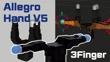 Allegro Hand V5 (3F) | UXD Motion Demo – Open from Folded