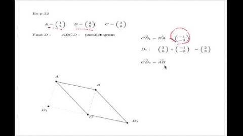Reconstructing parallelogram from three points