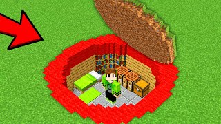 CONSTRUÍ O MELHOR ESCONDERIJO SEM SAIR DO CÍRCULO VERMELHO!