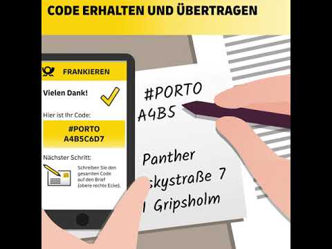 Erklärvideo zur mobilen Briefmarke der Deutschen Post