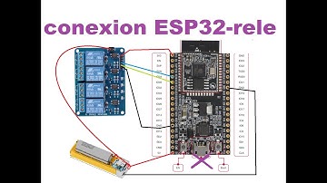 conexión ESP32 a modulo de reles