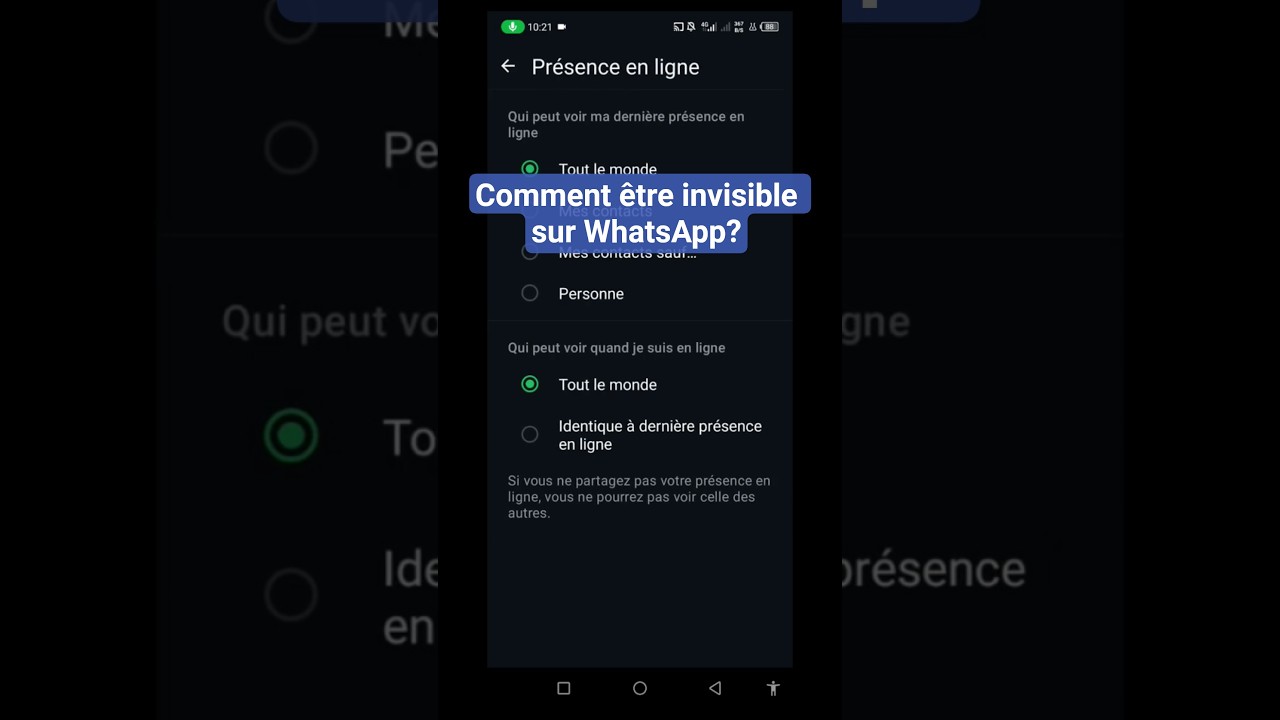 📲Comment être invisible sur WhatsApp ?