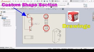 How to Make ZigZag Section View in SolidWorks Drawings