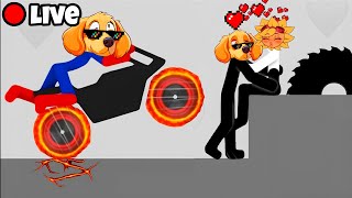 REACCIONANDO a las CAIDAS mas GRACIOSAS de STICKMANS!!!