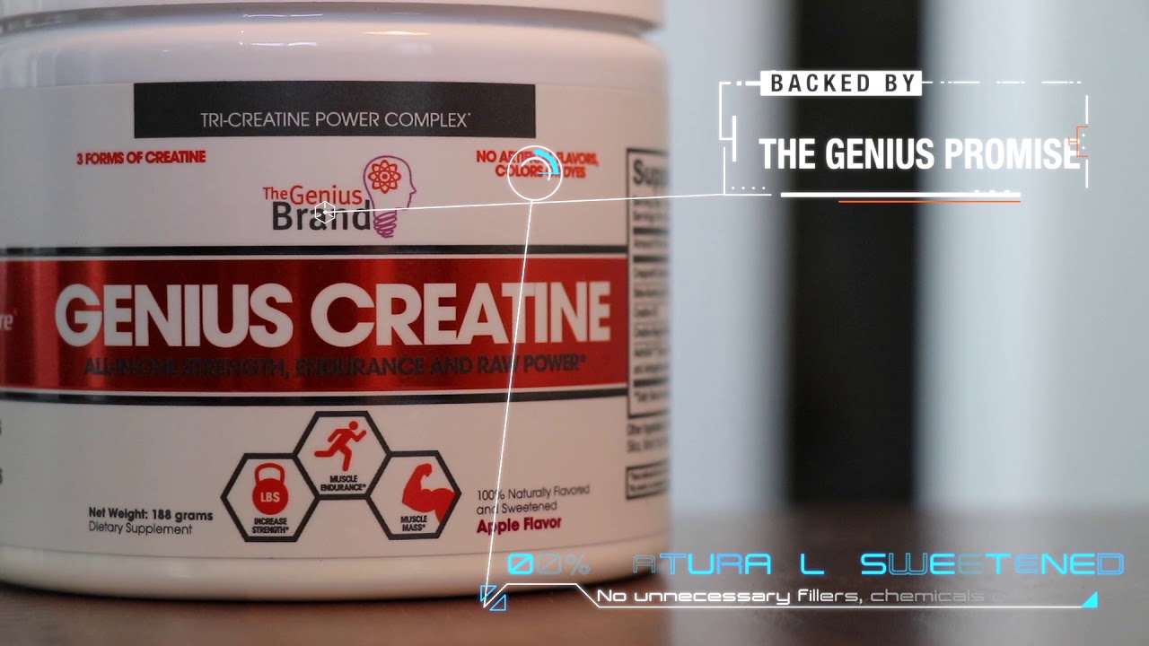 Genius Creatine Natural Muscle Building Supplement YouTube