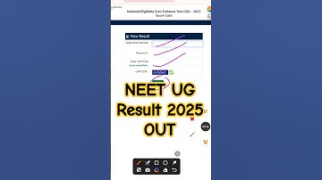 NEET Result 2025 🔴 How To Check NEET Result 2025 ?#neetresult2025