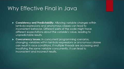 Understanding Effective Final in Java 8