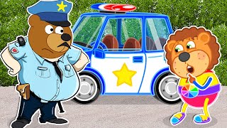 Practice safe driving and learn the rules of the road | Lion Family | Cartoon for Kids