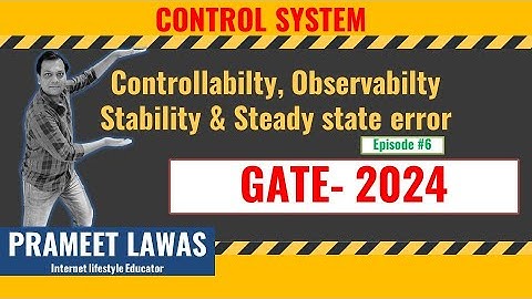 GATE 2024  Preparation with Prameet sir : Control system Episode#6 #gateexam #gate2024