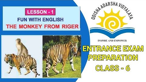 The Monkey From Riger class 5||the monkey from riger odia meaning||the monkey from riger odia story